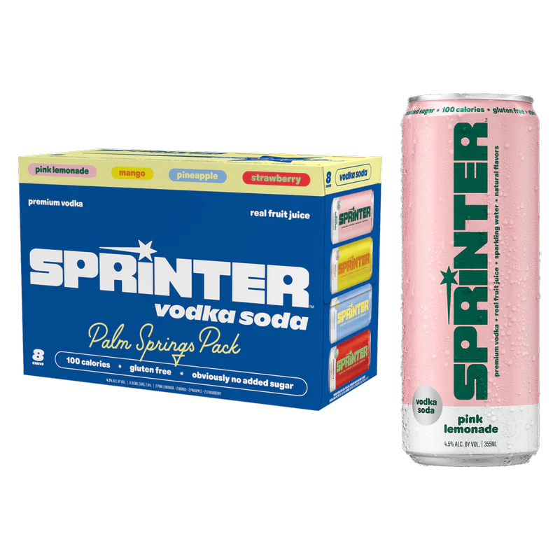 Sprinter Palm Springs Vodka Seltzer Variety 8Pk