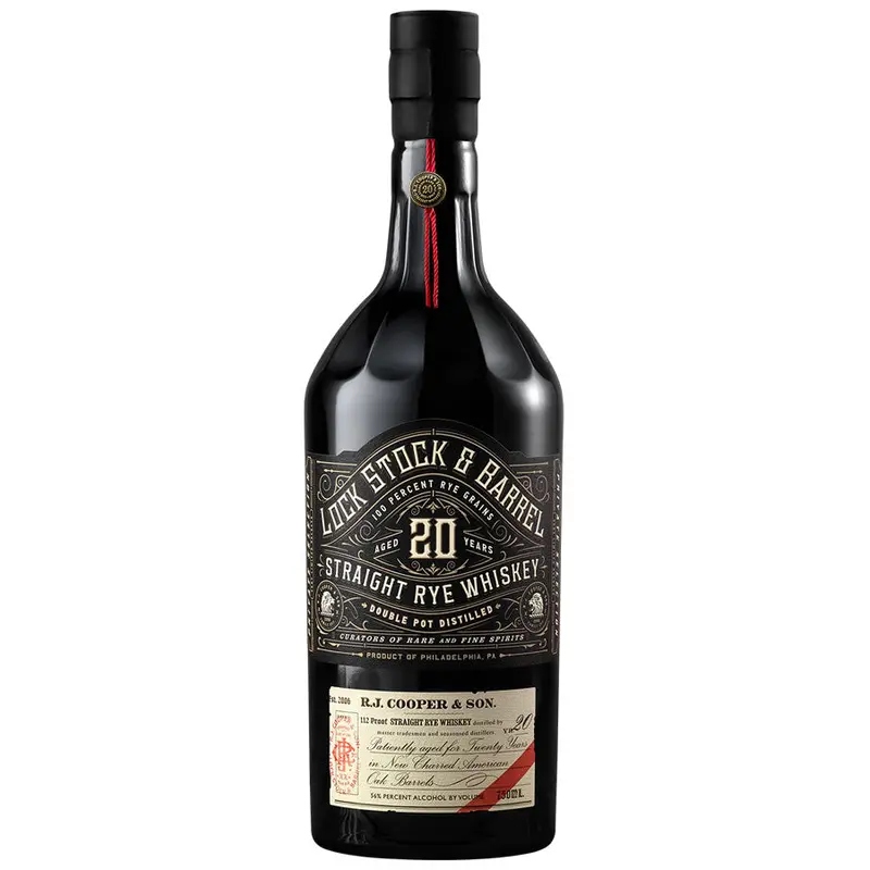 Lock, Stock & Barrel 20 Year Straight Rye 750ML