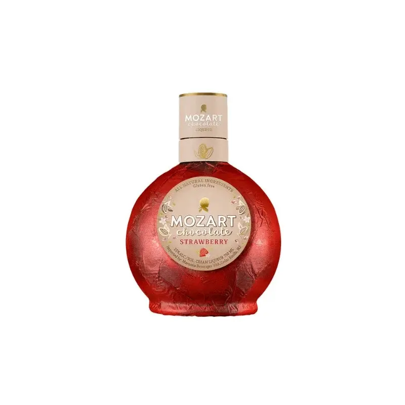 Mozart White Chocolate Strawberry Cream 750ML