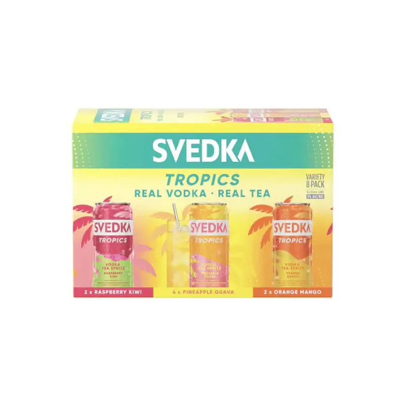 Svedka Vodka Tropics Variety Tea Spritz 8Pk