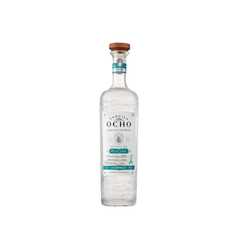 Tequila Ocho Plata Puntas Overproof 750ML