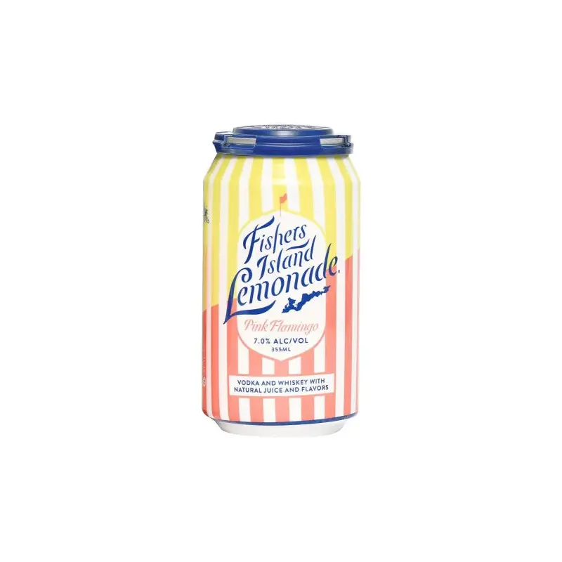 (4pk) Fishers Island Lemonade Pink Flamingo, New York, USA (12oz)