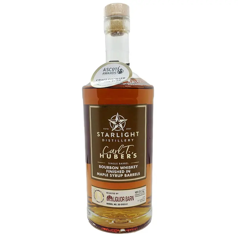Starlight Carl. T Huber's Maple Syrup Finished Bourbon Single Barrel 750ML