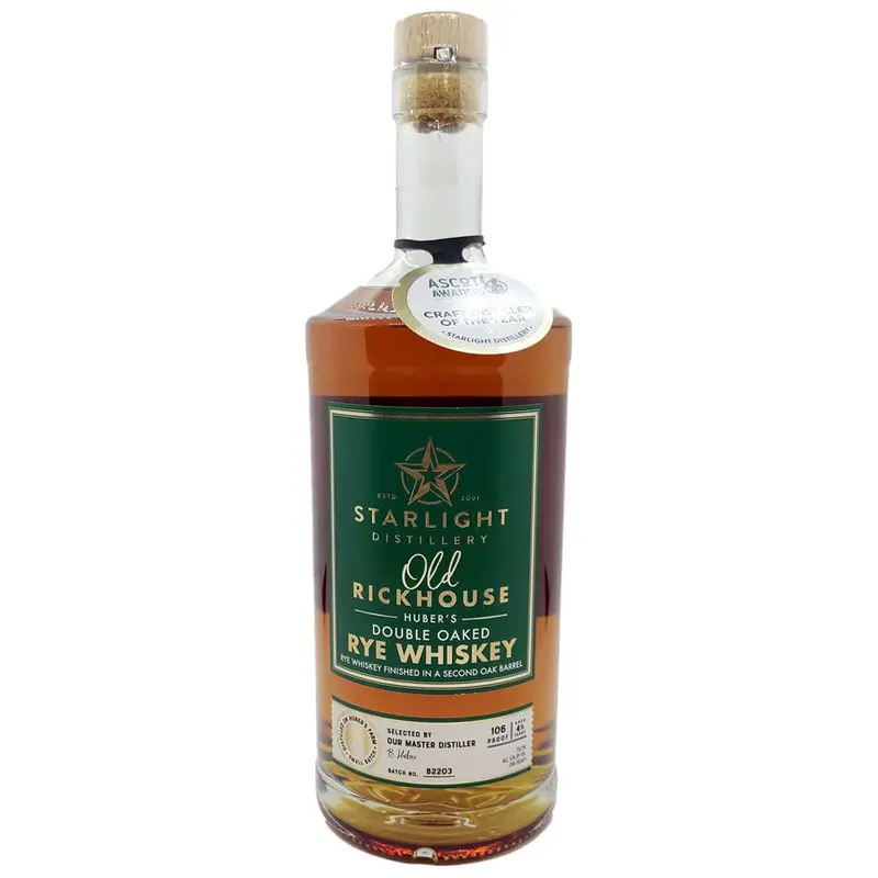 Starlight Carl. T Huber's Old Rickhouse Double Oaked Rye 750ML