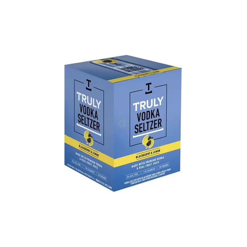 Truly Vodka Seltzer Blackberry & Lemon 4PK
