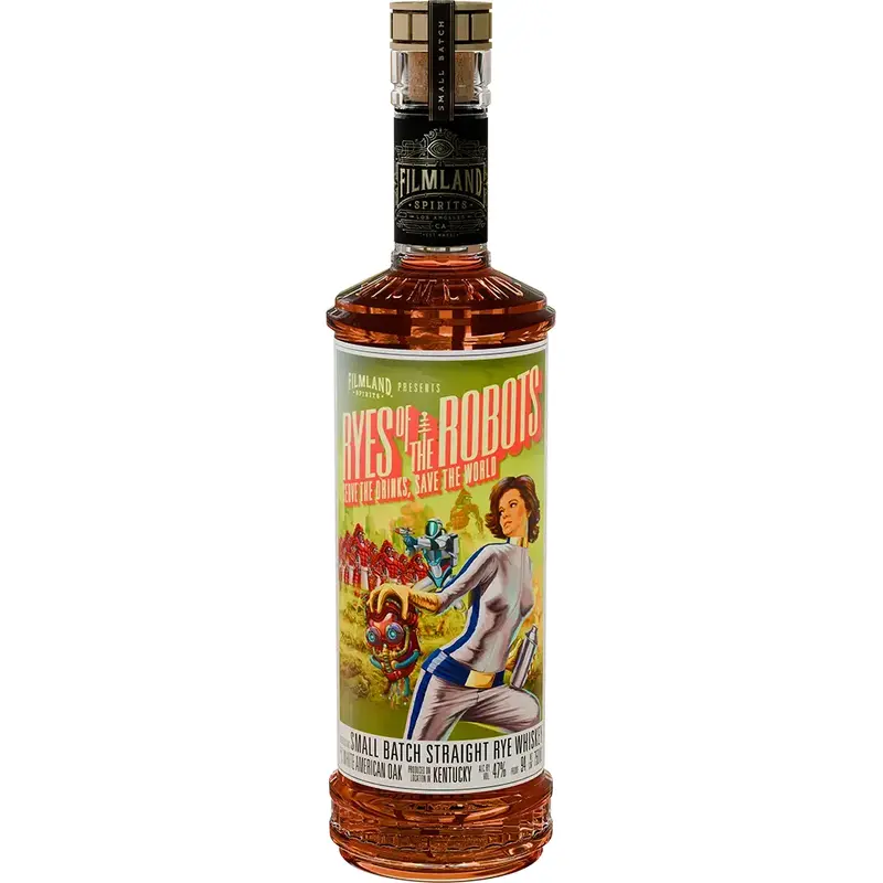 Filmland Spirits Ryes of the Robots Straight Rye Whiskey, Kentucky, USA (750ml)