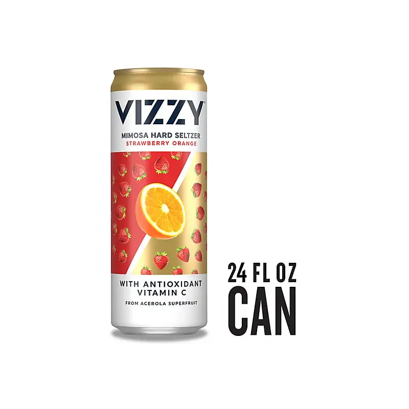 Vizzy Mimosa Hard Seltzer Strawberry Orange 24OZ