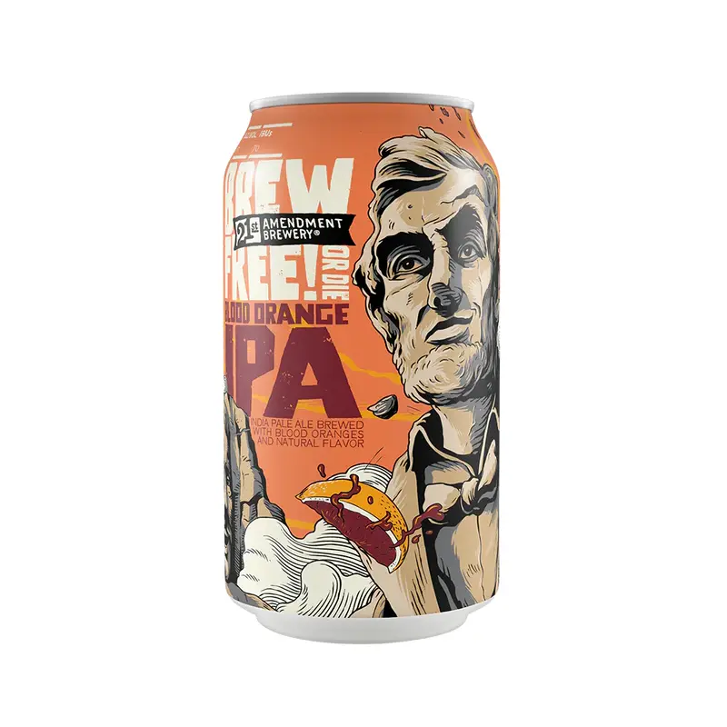 21st Amendment Blood Orange Brew Free! Or Die 6Pk