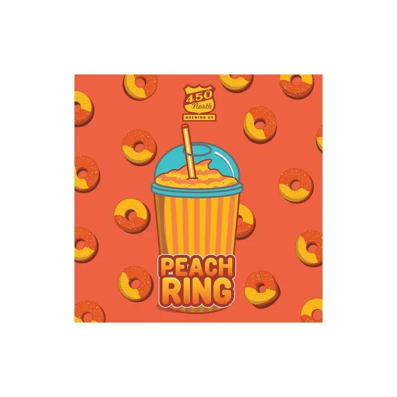 450 North SLUSHY XL Peach Ring 4Pk