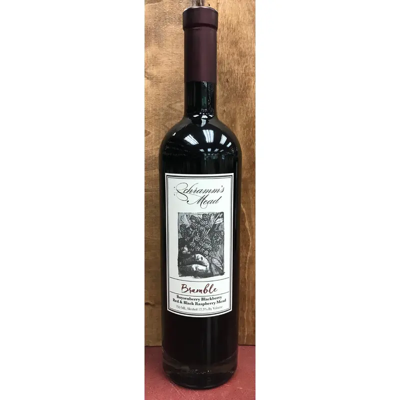 Schramm's Bramble Boysenberry Blackberry Red & Black Raspberry Mead, Michigan, USA (750ml)