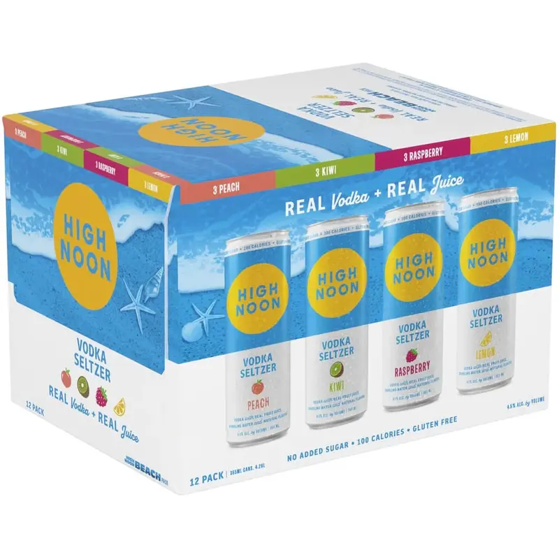 High Noon Vodka & Soda Beach Variety 12PK