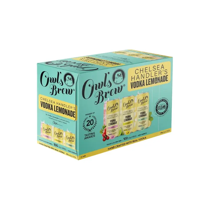 Owl's Brew Chelsea Handler's Vodka Lemonade Variety 8PK