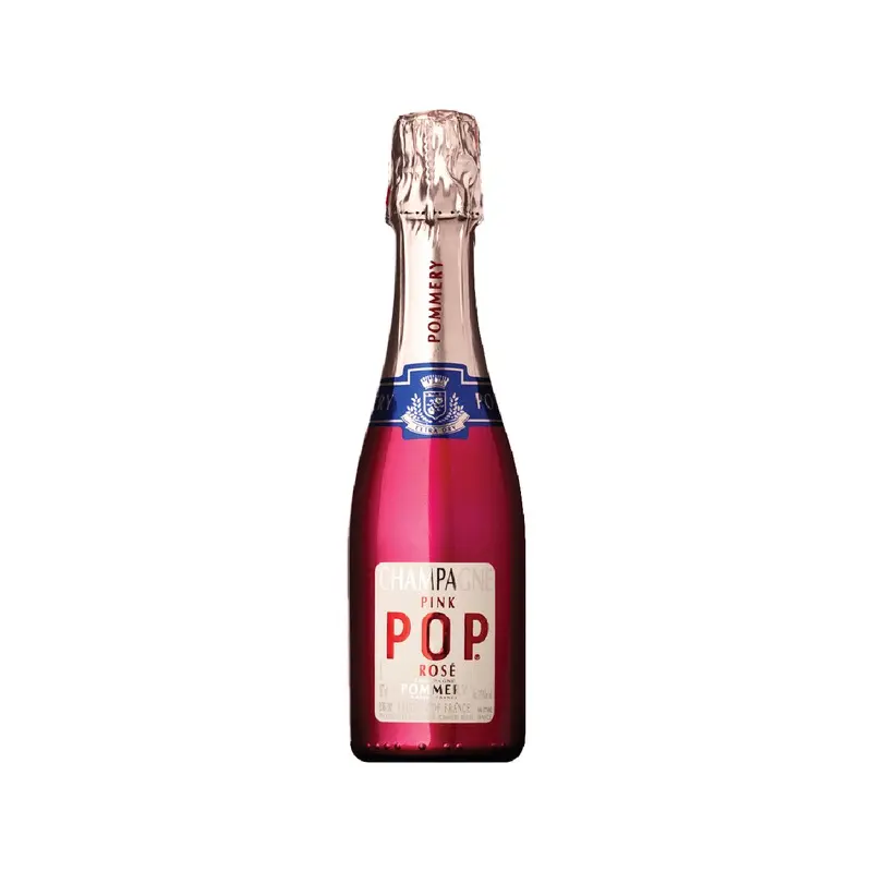 NV Pommery Pink POP Rose, Champagne, France (187ml QUARTER BOTTLES)