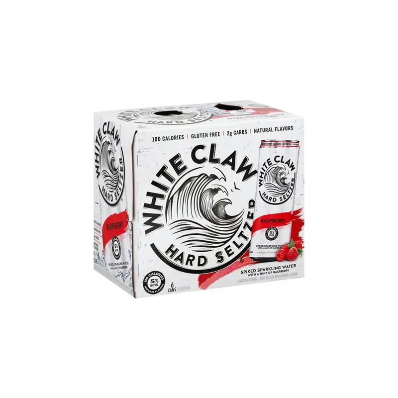 White Claw Hard Seltzer Raspberry 6Pk