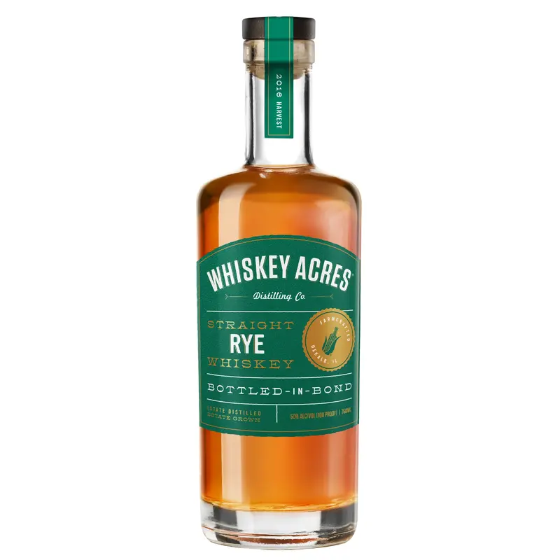 Whiskey Acres Farm Crafted Bottled in Bond Rye Whiskey 750ML