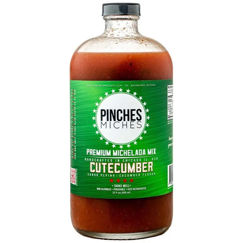 Pinches Miches Cutecumber Michelada Mix 32OZ