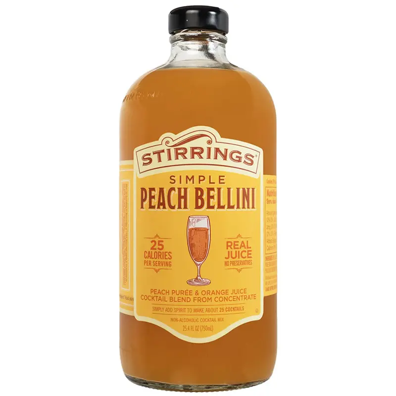 Stirrings Peach Bellini Mix 750ML