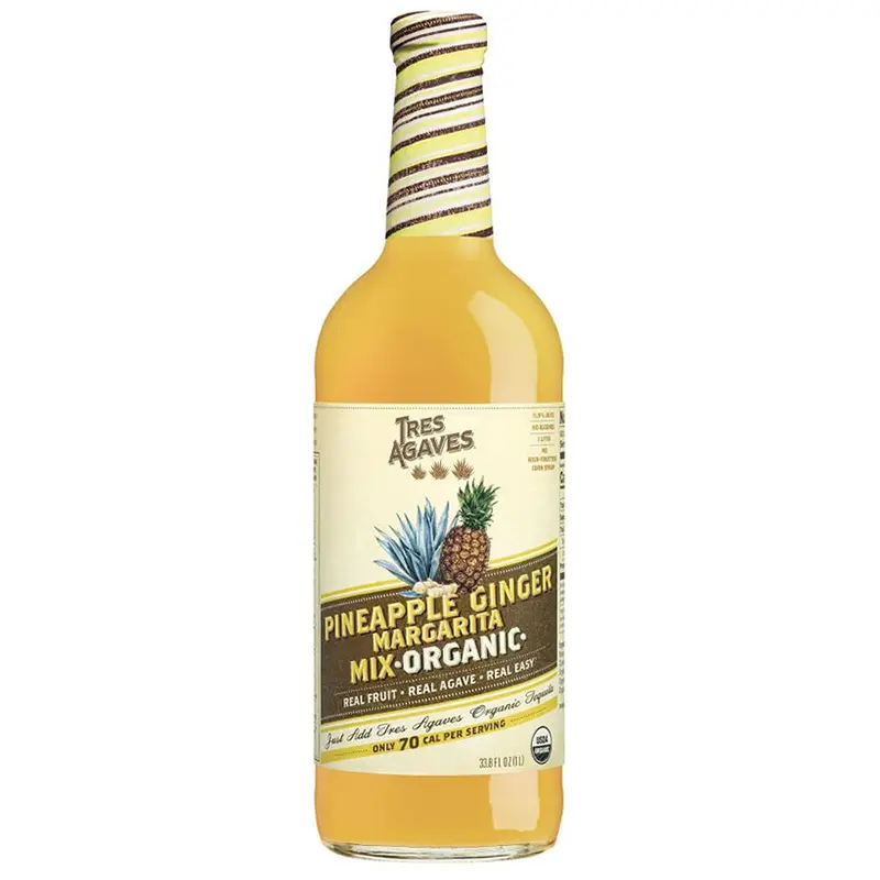 Tres Agaves Organic Pineapple Ginger Margarita Mix 1L