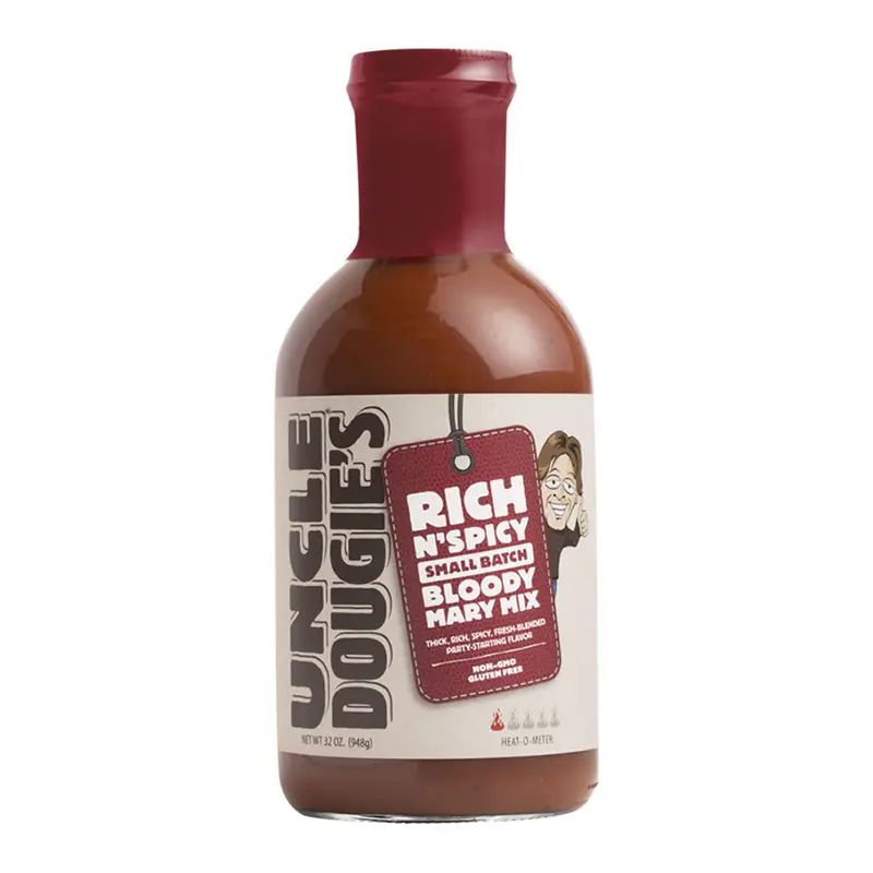 Uncle Dougies Rich 'N' Spicy Bloody Mary Mix 32OZ