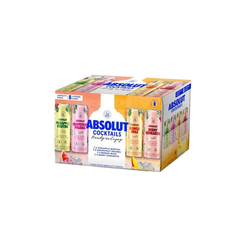 Absolut Ready to Drink Cocktails Variety 8Pk