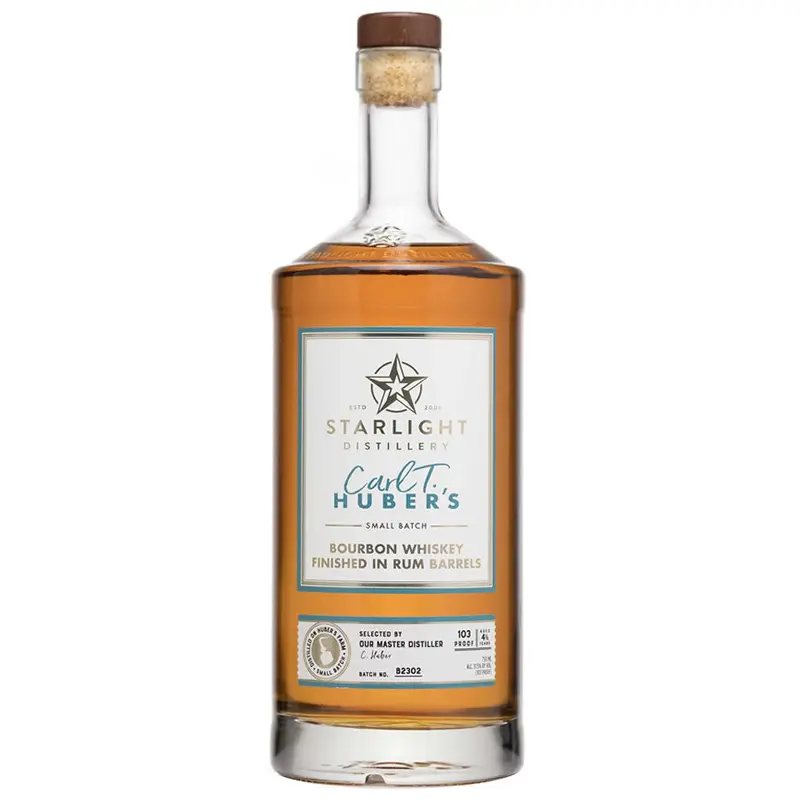 Starlight Carl. T Huber's Rum Finished Bourbon Single Barrel 750ML