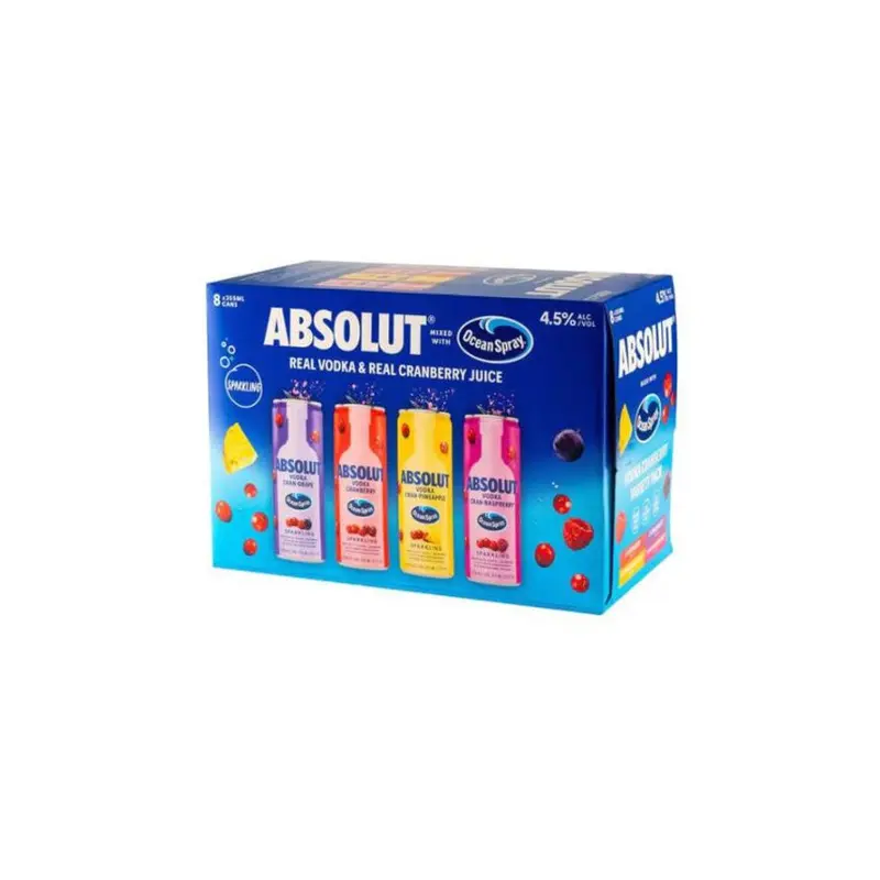 Absolut Ocean Spray Variety 8Pk
