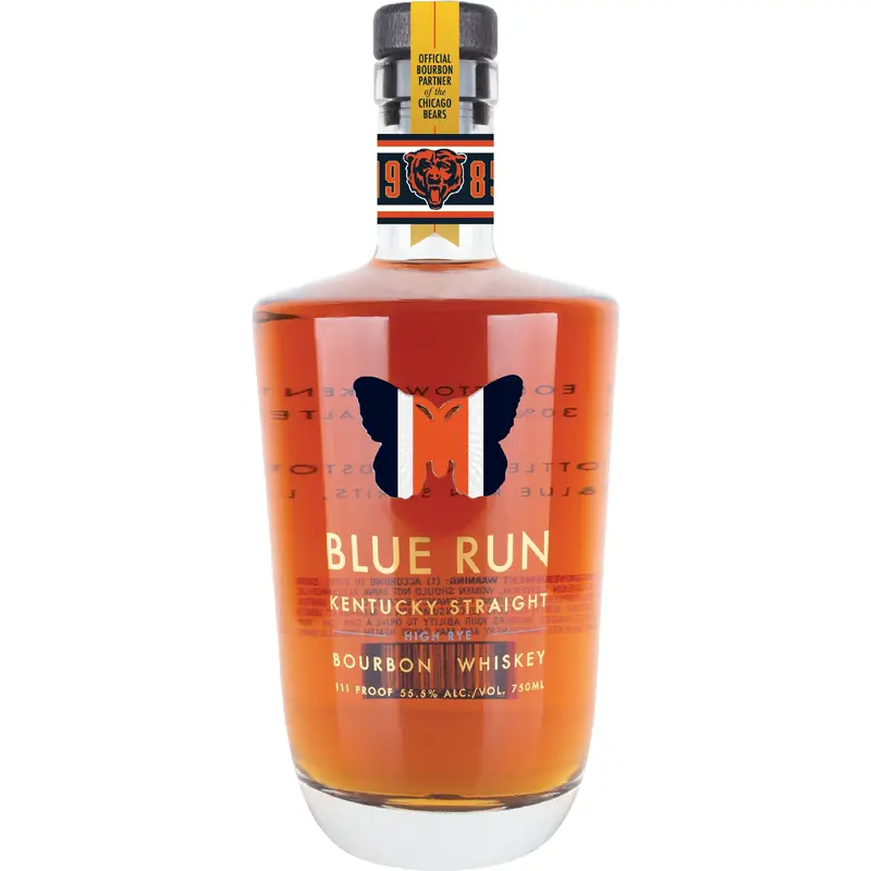 Blue Run 4 Year High Rye Kentucky Straight Bourbon Chicago Bears Commemorative Edition 750ML