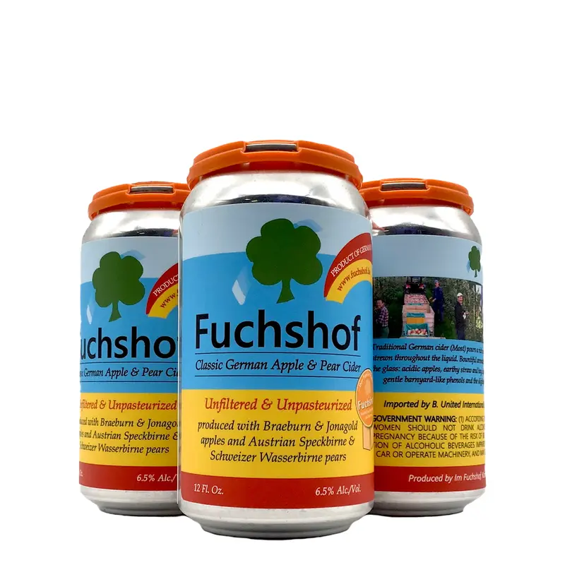Fuchshof German Cider 4pk Can