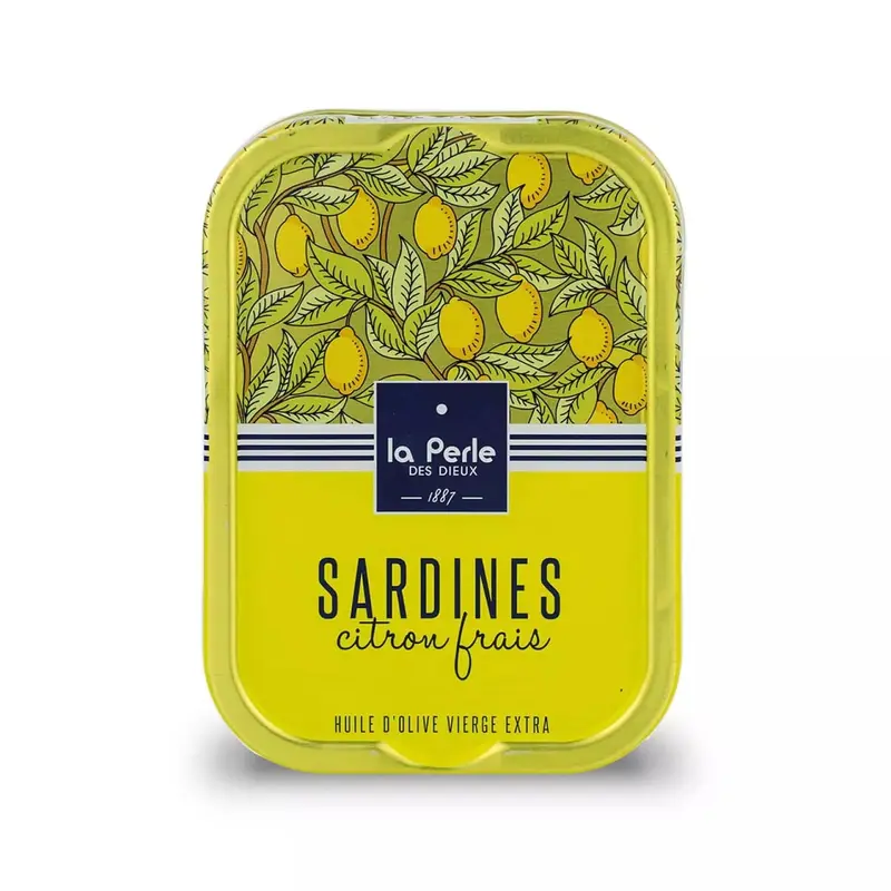 La Perle des Dieux "Citron Frais" Sardines, Vende, France