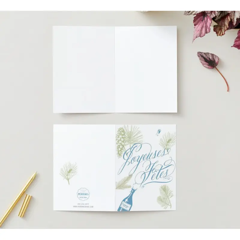 Joyeuses Ftes Card + Enveloppes