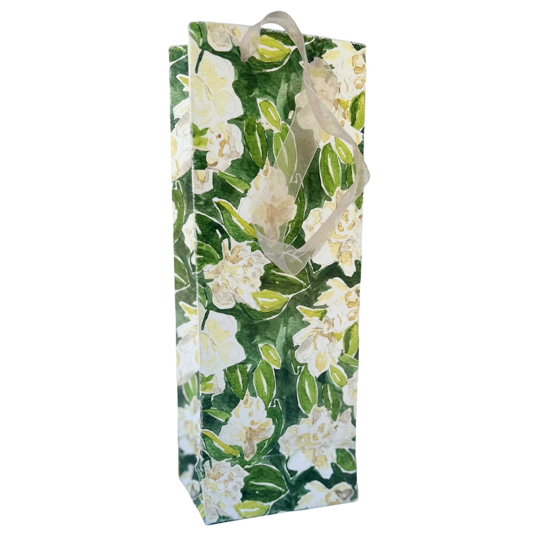 Gardenia Paper Wine Bag