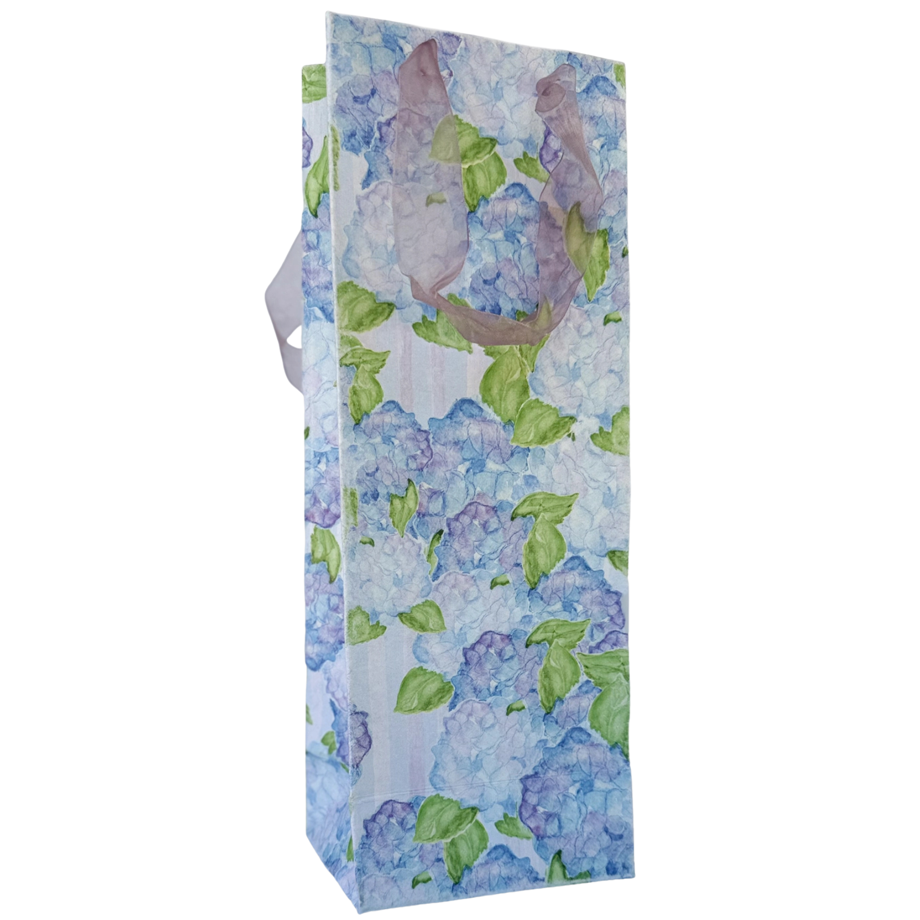 Hydrangea Paper Wine Bag