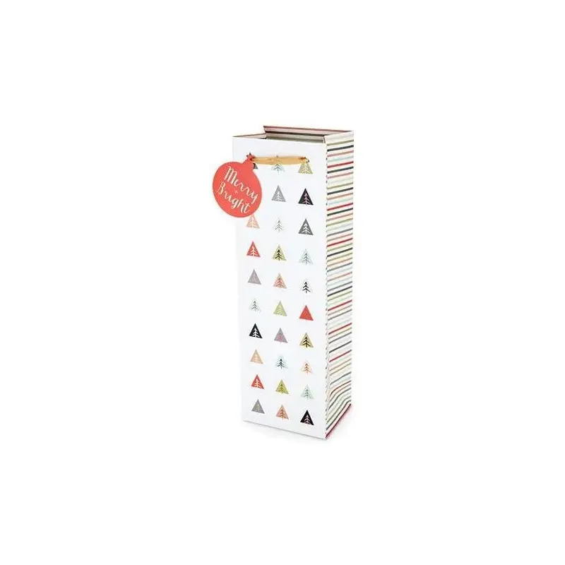 Modern Christmas Trees Wine Bag
